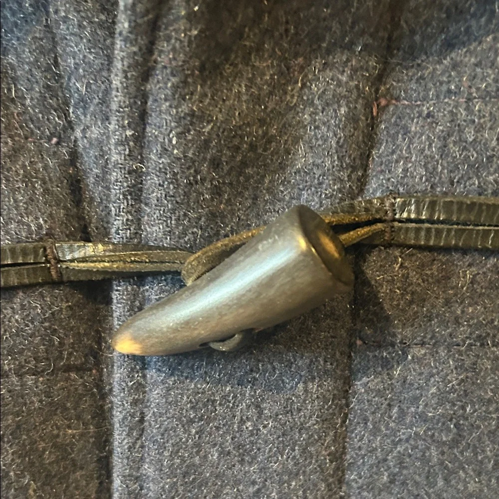 Rare Vintage 60s Men's Boiled Wool Navy Toggle Joseph Horne Coat - Picture 3 of 8